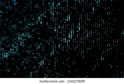 Dark BLUE vector  background with bubbles. Beautiful colored illustration with blurred circles in nature style. New design for ad, poster, banner of your website.