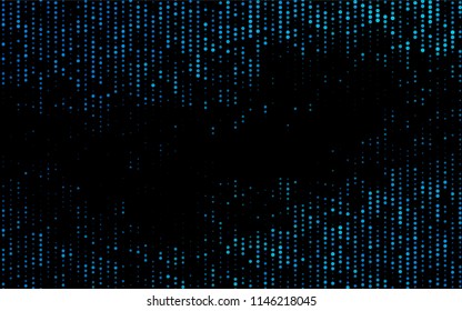 Dark BLUE vector  background with bubbles. Illustration with set of shining colorful abstract circles. The pattern can be used for aqua ad, booklets.