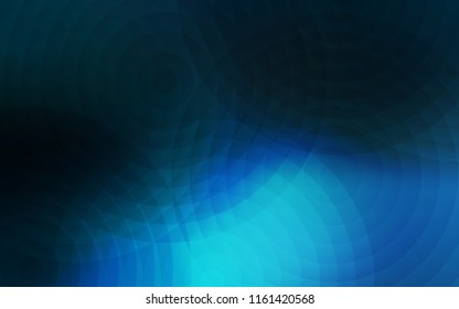 Dark BLUE vector background with bubbles. Blurred decorative design in abstract style with bubbles. New design for ad, poster, banner of your website.