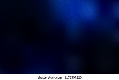 Dark BLUE vector background with bubbles. Abstract illustration with colored bubbles in nature style. New design for ad, poster, banner of your website.