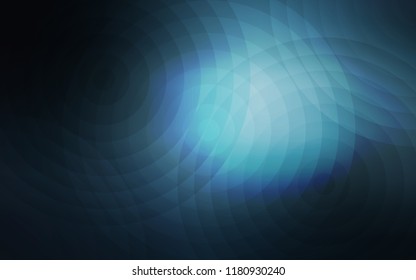 Dark BLUE vector background with bubbles. Modern abstract illustration with colorful water drops. Pattern can be used for ads, leaflets.