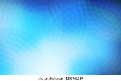 Dark BLUE vector background with bubbles. Modern abstract illustration with colorful water drops. Pattern can be used for futuristic ad, booklets.
