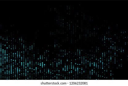 Dark BLUE vector  background with bubbles. Blurred decorative design in abstract style with bubbles. The pattern can be used for ads, leaflets of liquid.