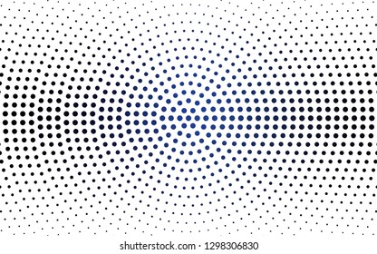DARK BLUE vector  background with bubbles. Beautiful colored illustration with blurred circles in nature style. Pattern for beautiful websites.