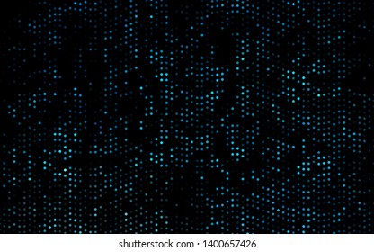 Dark BLUE vector background with bubbles. Abstract illustration with colored bubbles in nature style. Pattern for ads, booklets.