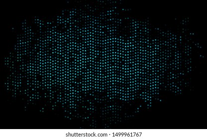 Dark BLUE vector background with bubbles. Blurred bubbles on abstract background with colorful gradient. Pattern for ads, leaflets.