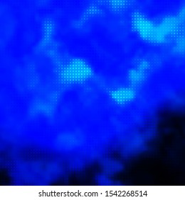 Dark BLUE vector background with bubbles. Abstract decorative design in gradient style with bubbles. Pattern for business ads.