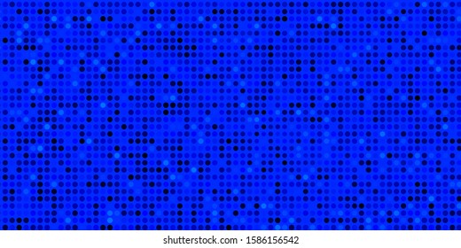 Dark BLUE vector background with bubbles. Abstract colorful disks on simple gradient background. Pattern for booklets, leaflets.