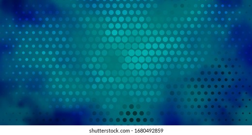 Dark BLUE vector background with bubbles. Abstract illustration with colorful spots in nature style. Pattern for websites.