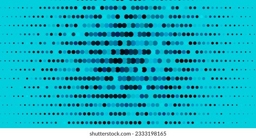 Dark BLUE vector background with bubbles. Glitter abstract illustration with colorful drops. Pattern for websites.