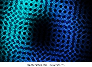 Dark BLUE vector background with bubbles. Blurred bubbles on abstract background with colorful gradient. Pattern for beautiful websites.
