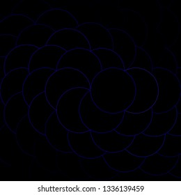 Dark BLUE vector background with circles. Colorful illustration with gradient dots in nature style. Design for your commercials.