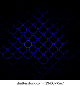 Dark BLUE vector background with circles. Abstract colorful disks on simple gradient background. Pattern for business ads.
