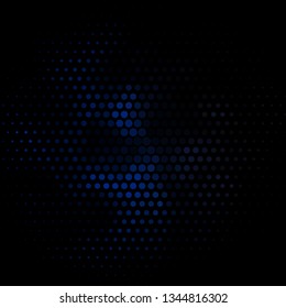 Dark BLUE vector background with circles. Modern abstract illustration with colorful circle shapes. Pattern for booklets, leaflets.