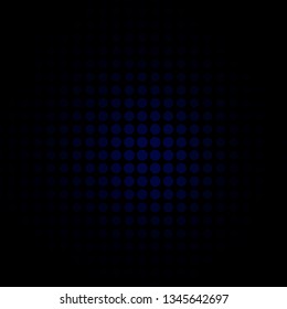 Dark BLUE vector background with circles. Illustration with set of shining colorful abstract spheres. Pattern for business ads.