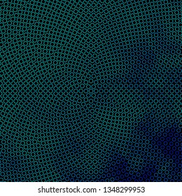 Dark BLUE vector background with circles. Abstract decorative design in gradient style with bubbles. Pattern for websites, landing pages.