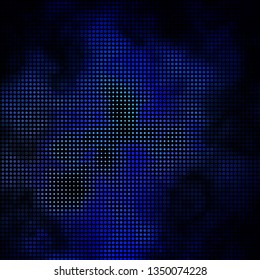 Dark BLUE vector background with circles. Abstract decorative design in gradient style with bubbles. Pattern for websites, landing pages.