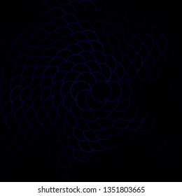 Dark BLUE vector background with circles. Abstract decorative design in gradient style with bubbles. Pattern for wallpapers, curtains.