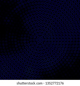 Dark BLUE vector background with circles. Abstract colorful disks on simple gradient background. Pattern for wallpapers, curtains.