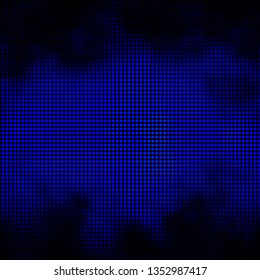 Dark BLUE vector background with circles. Glitter abstract illustration with colorful drops. Pattern for business ads.