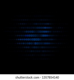 Dark BLUE vector background with circles. Illustration with set of shining colorful abstract spheres. Pattern for business ads.