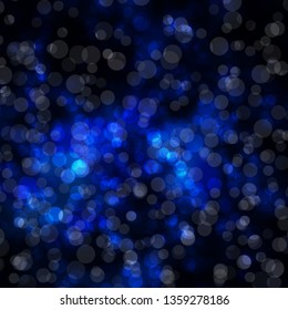 Dark BLUE vector background with circles. Modern abstract illustration with colorful circle shapes. New template for your brand book.