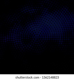 Dark BLUE vector background with circles. Abstract illustration with colorful spots in nature style. New template for your brand book.