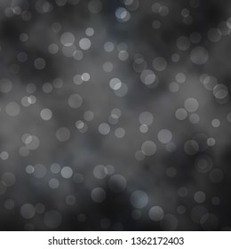 Dark BLUE vector background with circles. Abstract decorative design in gradient style with bubbles. Design for posters, banners.