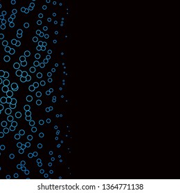 Dark BLUE vector background with circles. Modern abstract illustration with colorful circle shapes. New template for your brand book.