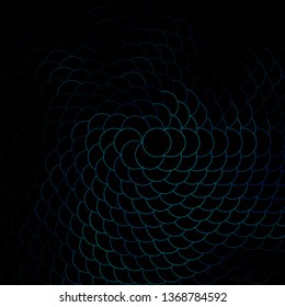 Dark BLUE vector background with circles. Modern abstract illustration with colorful circle shapes. Pattern for booklets, leaflets.