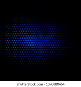 Dark BLUE vector background with circles. Abstract illustration with colorful spots in nature style. Pattern for wallpapers, curtains.