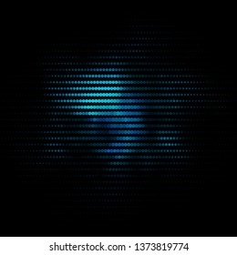Dark BLUE vector background with circles. Illustration with set of shining colorful abstract spheres. Pattern for websites, landing pages.