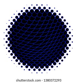 Dark BLUE vector background with circles. Abstract decorative design in gradient style with bubbles. Pattern for wallpapers, curtains.