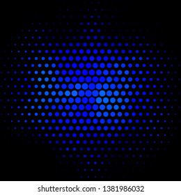Dark BLUE vector background with circles. Abstract colorful disks on simple gradient background. Pattern for websites, landing pages.
