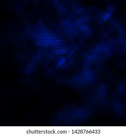 Dark BLUE vector background with circles. Abstract colorful disks on simple gradient background. Design for posters, banners.