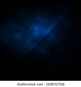 Dark BLUE vector background with circles. Abstract illustration with colorful spots in nature style. Pattern for wallpapers, curtains.