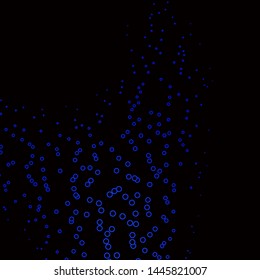 Dark BLUE vector background with circles. Abstract decorative design in gradient style with bubbles. Design for your commercials.