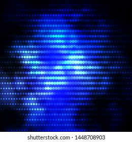 Dark BLUE vector background with circles. Modern abstract illustration with colorful circle shapes. Design for your commercials.