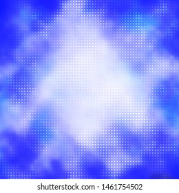 Dark BLUE vector background with circles. Abstract illustration with colorful spots in nature style. Pattern for business ads.