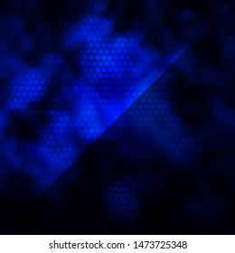 Dark BLUE vector background with circles. Abstract colorful disks on simple gradient background. Pattern for booklets, leaflets.