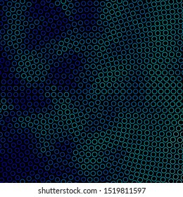 Dark BLUE vector background with circles. Abstract illustration with colorful spots in nature style. Pattern for wallpapers, curtains.