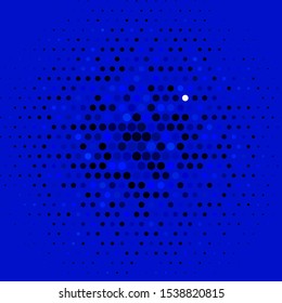 Dark BLUE vector background with circles. Modern abstract illustration with colorful circle shapes. Pattern for business ads.