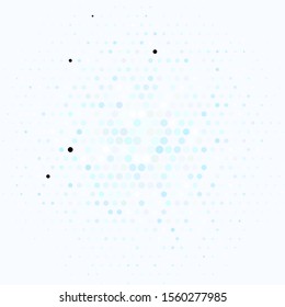Dark BLUE vector background with circles. Abstract illustration with colorful spots in nature style. Design for your commercials.