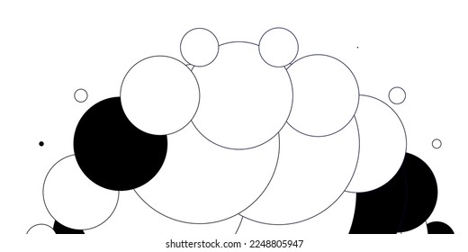 Dark BLUE vector background with circles. Illustration with set of shining colorful abstract spheres. Design for your commercials.