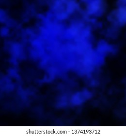 Dark BLUE vector background with clouds. Abstract colorful clouds on gradient illustration. Template for websites.