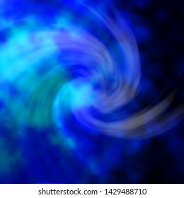 Dark BLUE vector background with clouds. Shining illustration with abstract gradient clouds. Pattern for your commercials.