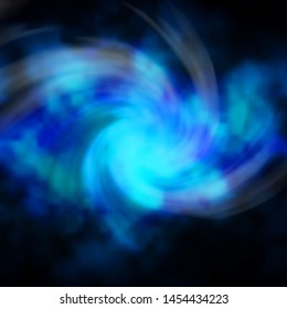 Dark BLUE vector background with clouds. Shining illustration with abstract gradient clouds. Template for landing pages.