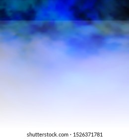 Dark BLUE vector background with clouds. Abstract colorful clouds on gradient illustration. Beautiful layout for uidesign.