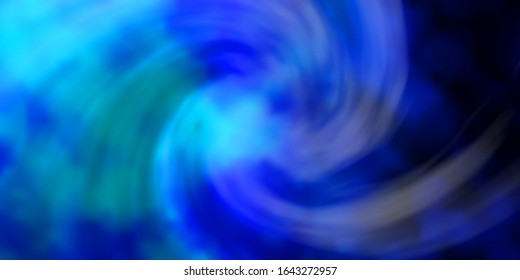 Dark BLUE vector background with clouds. Shining illustration with abstract gradient clouds. Pattern for your commercials.