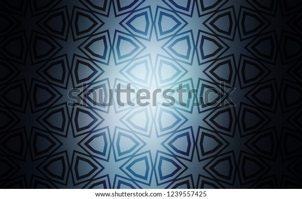 Dark Blue Vector Background Colored Stars Backgrounds